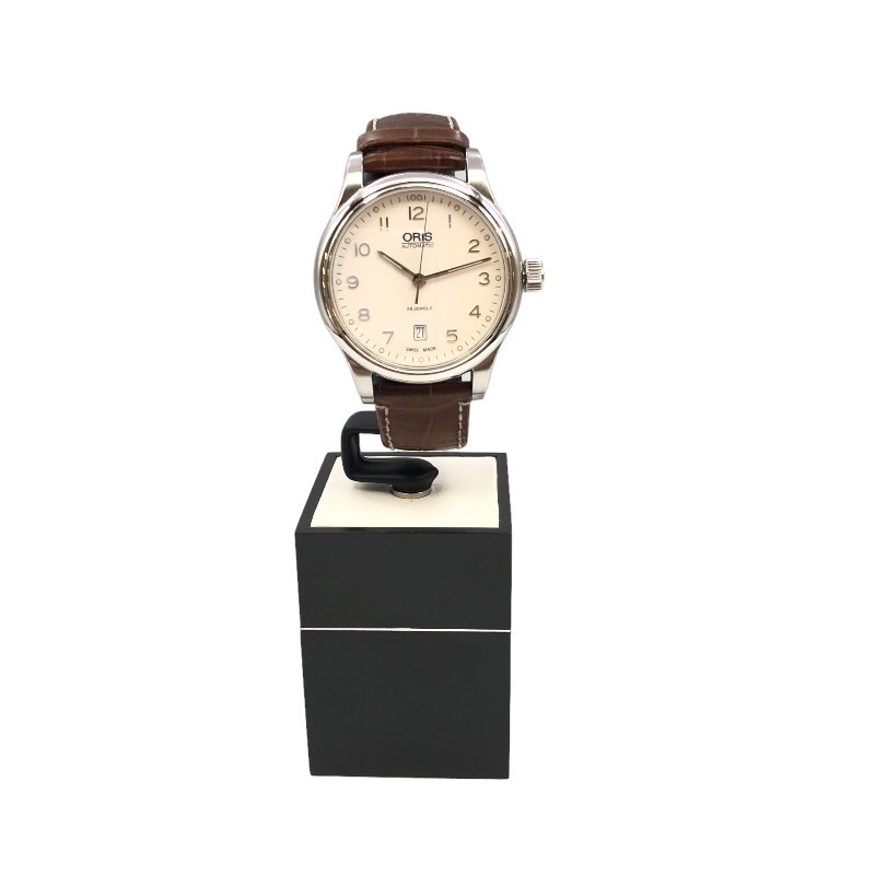 オリス ORIS クラシックデイト 7594 ホワイト 腕時計 メンズ | www