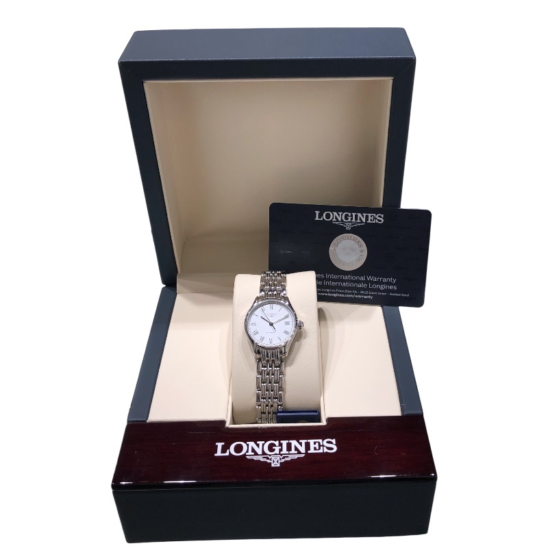 ロンジン LONGINES リール L4.360.4.11.6 ホワイト 腕時計 レディース 中古_画像6