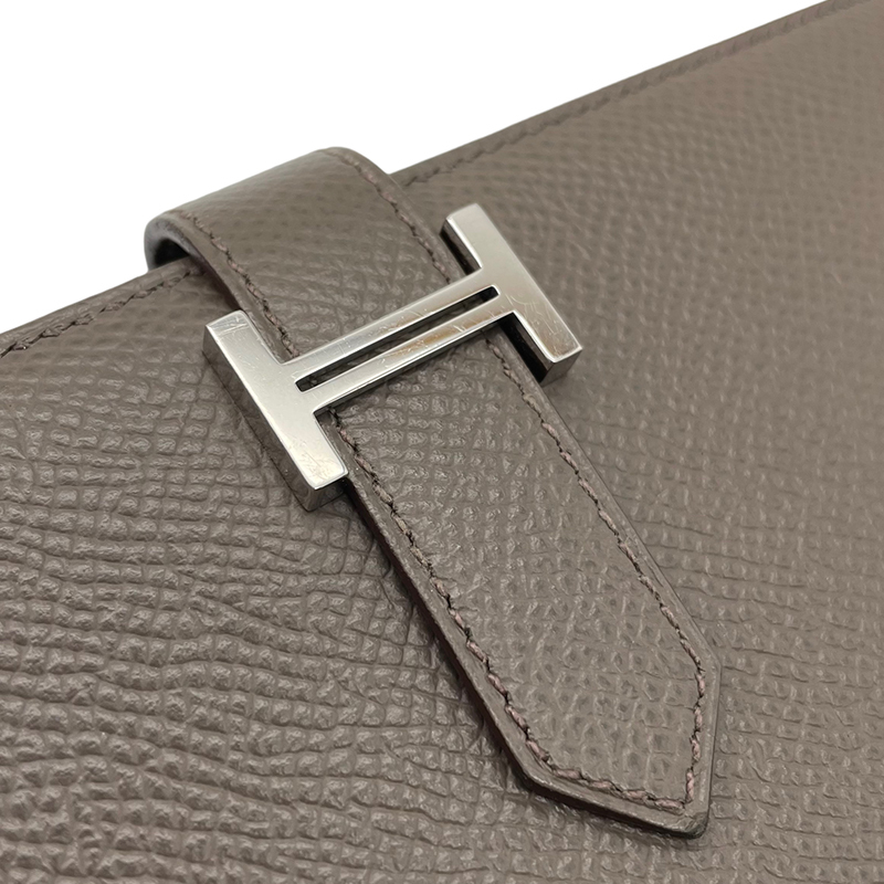 エルメス HERMES ベアンスフレ エプソン エタン シルバー金具 Z刻印 長