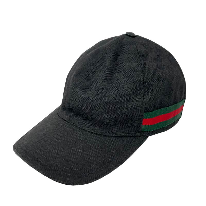 グッチ GUCCI シェリーライン GG総柄キャップ 帽子 200035 ブラック
