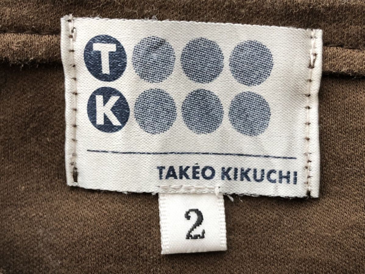  Takeo Kikuchi stretch polo-shirt long sleeve Epo let made in Japan high quality design button TK TAKEO KIKUCHI.7212