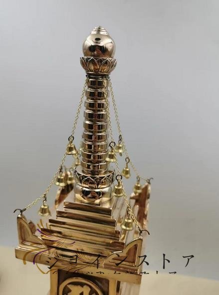 高級製品! 宝篋印塔 舎利塔 密教法具 寺院用仏具 高さ29cm - 仏壇、仏具