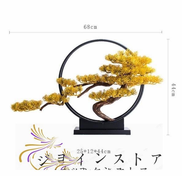 美品登場☆ 松飾り 常緑樹 人工植物盆栽 人工樹木 人工観葉植物 フェイクグリーン フェイク盆栽 インテリア 床の間飾り 縁起物 置物_画像7