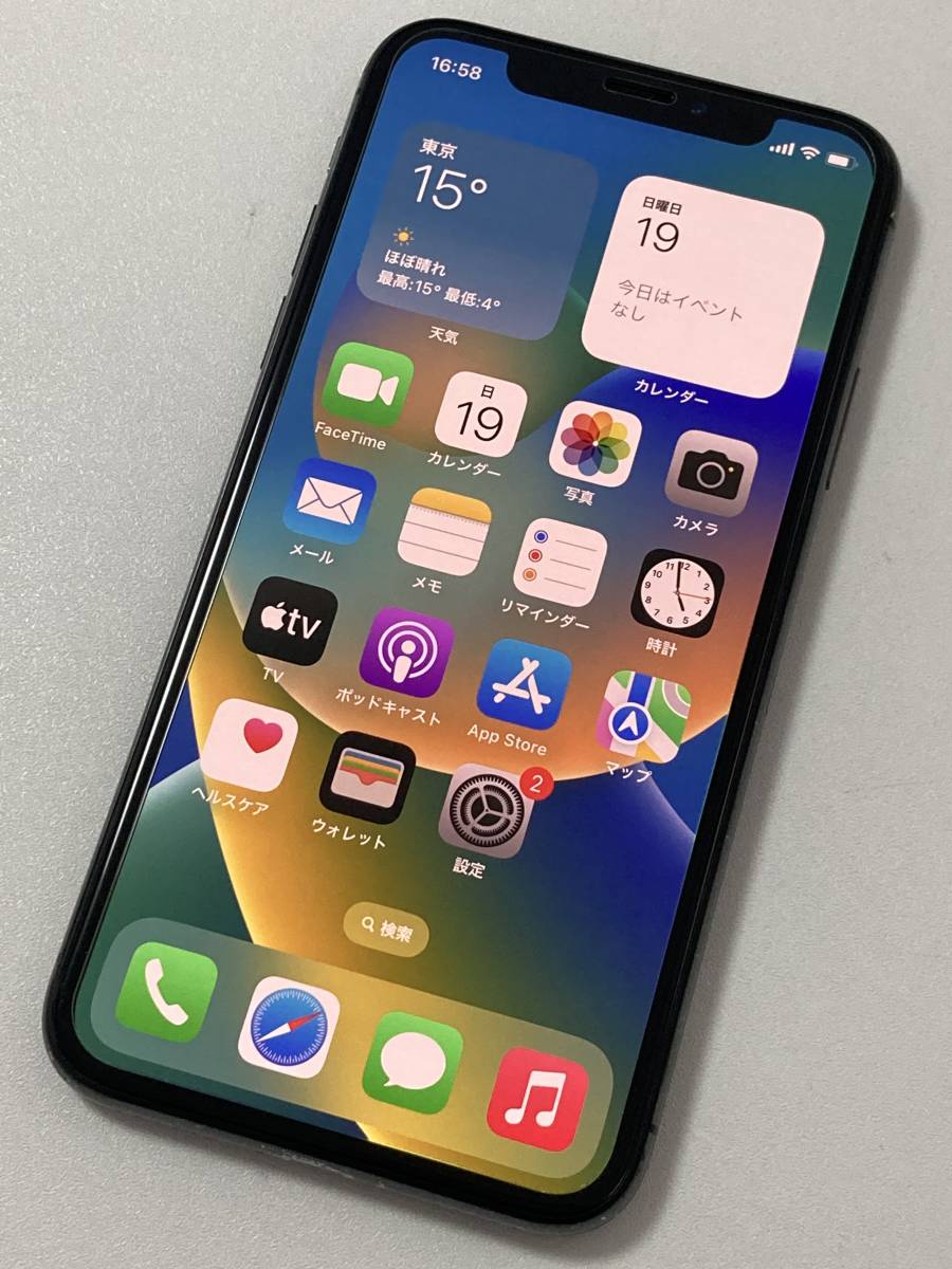 ヤフオク! - SIMフリー iPhoneX 64GB Space Gray シムフリー