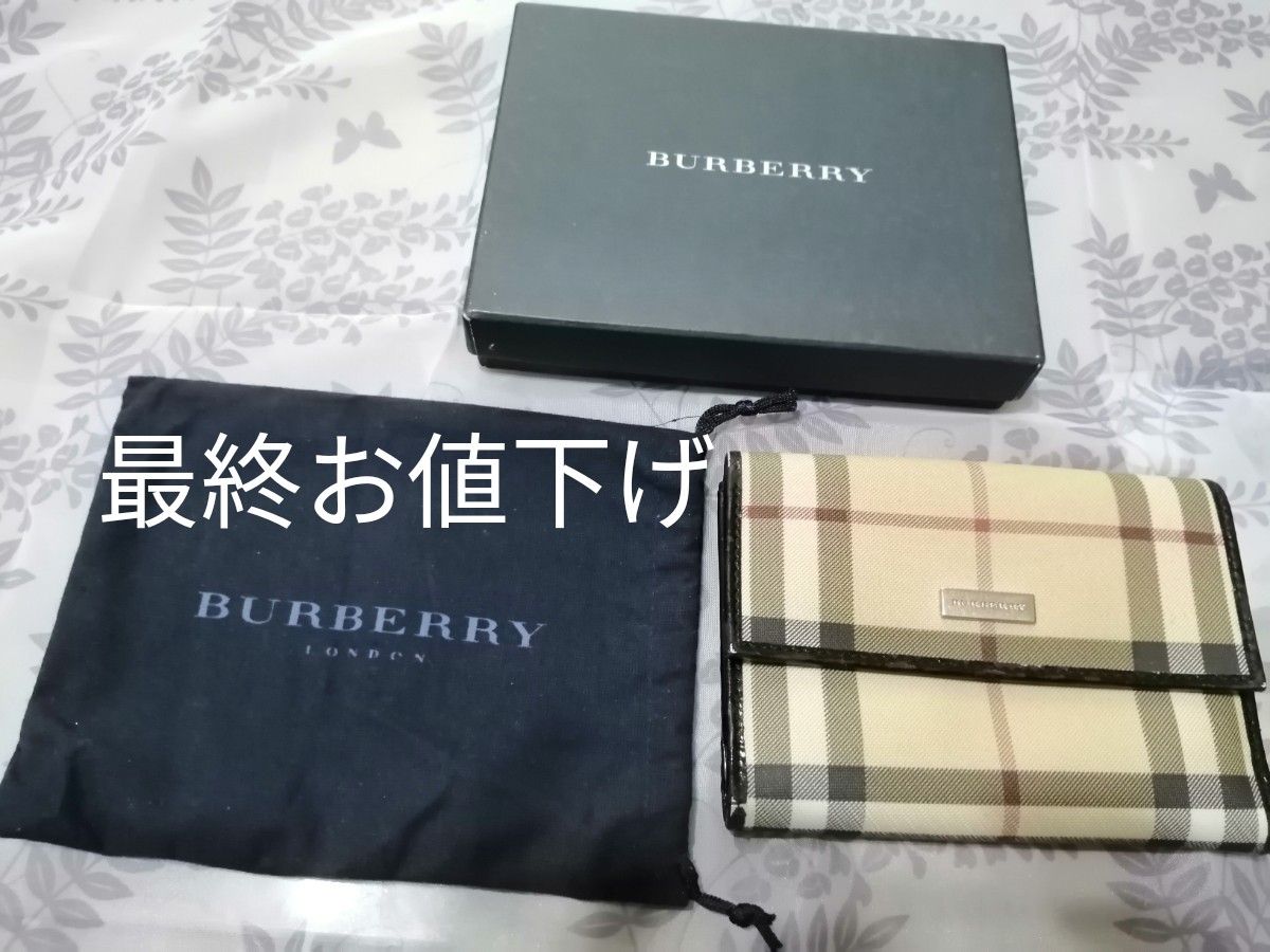 正規品 バーバリーの折財布(箱&保存袋付)｜PayPayフリマ