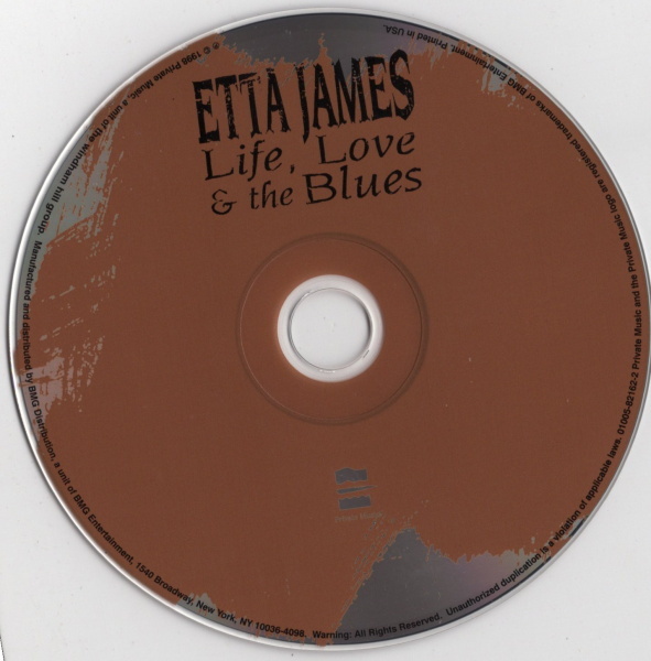 Etta James【US盤 Soul/Blues CD】 Life, Love & The Blues　 (Private Music 01005-82162-2) 1998年 / エタ・ジェイムズ_画像3