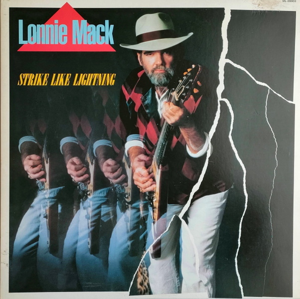 Lonnie Mack【国内盤 Rock LP】 Strike Like Lightning (Victor VIL-28003) 1985年 / Stevie Ray Vaughan / Promo Copy_画像1