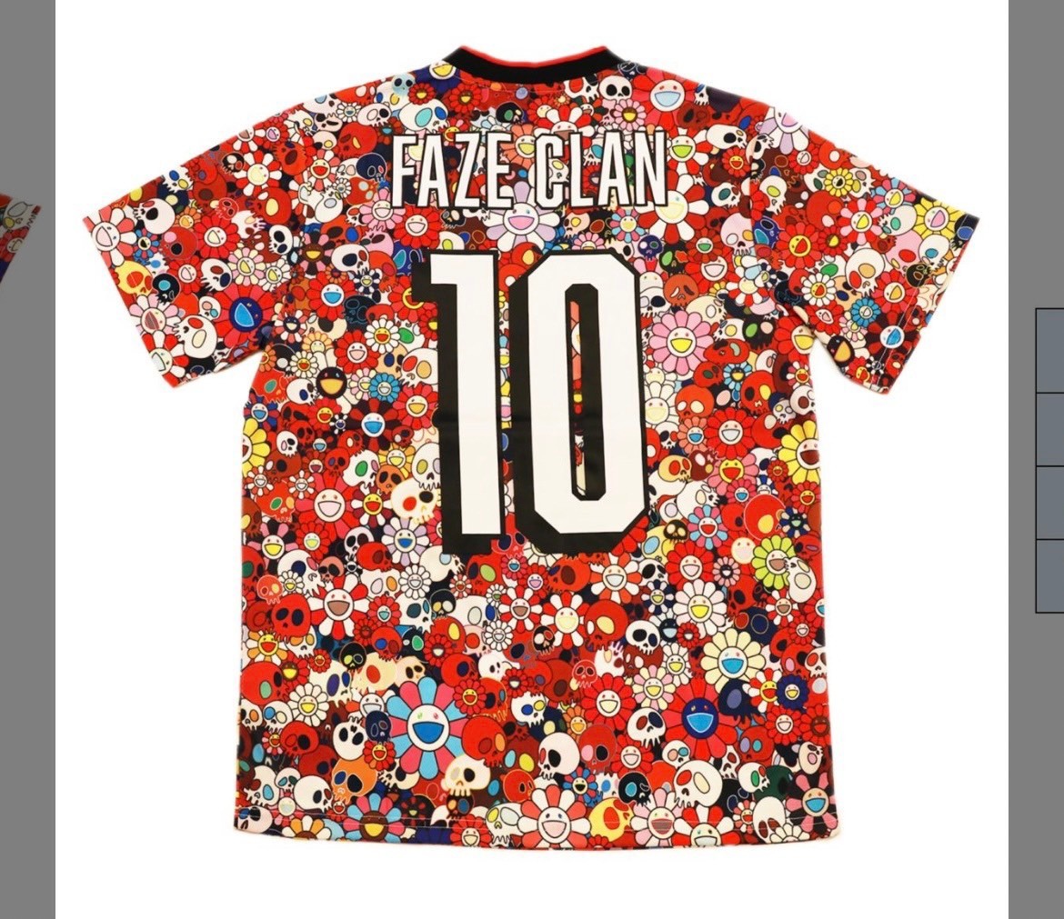 希少XLサイズ 新品未使用 村上隆 × FaZe Clan Jersey ジンガロ 村上隆 FaZe × Murakami Jersey red M|Yahoo!フリマ