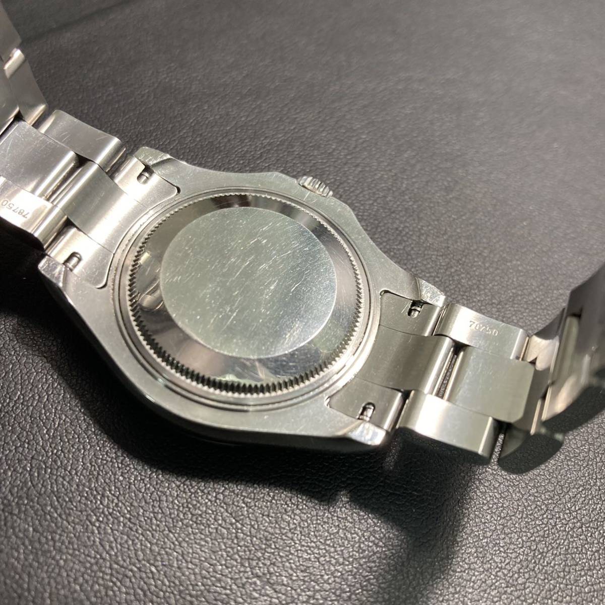 0346 ロレックス ヨットマスター ボーイズ 168622 Y番 ロレジウム 稼働品 AUTOMATIC 腕時計 ROLEX プラチナの画像2