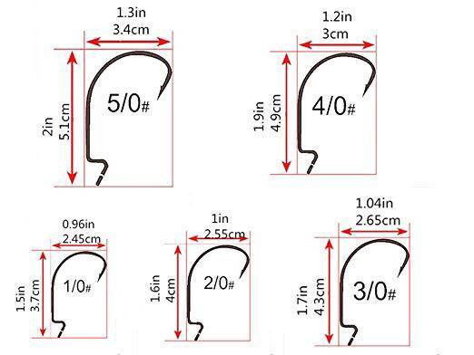 【新品・送料無料】オフセットフック　4/0　20本　ワームキーパー　50個セット：まとめ売り　大量　ルアー　ワーム　バス釣り　ブレディ