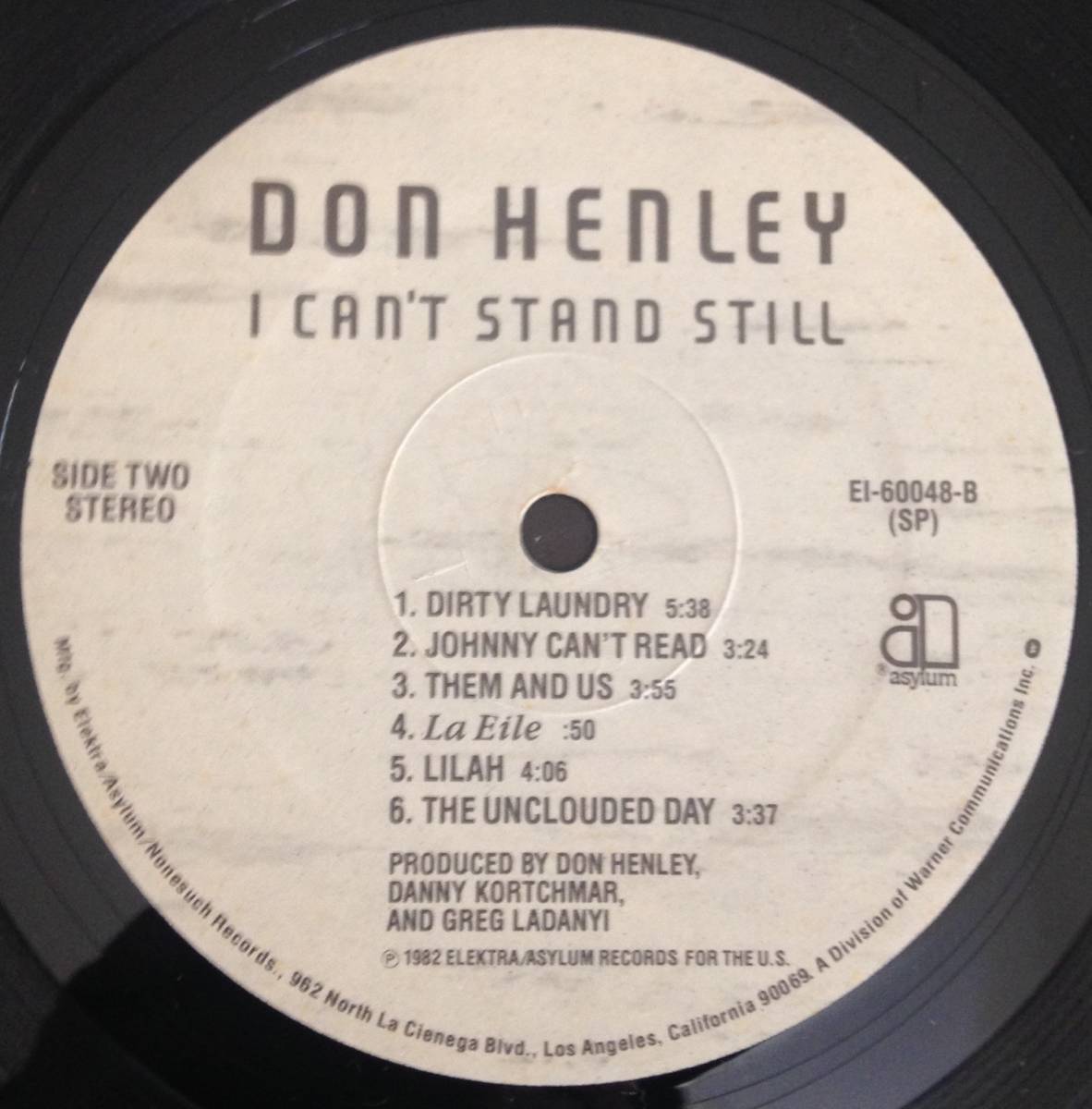 【LP】DON HENLEY / I CAN STAND STILL_画像5