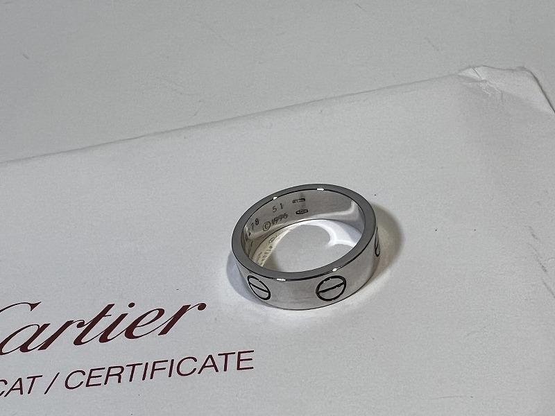 Cartier カルティエ ラブリング K18WG 付属品有 正規品 | cmcrock.com