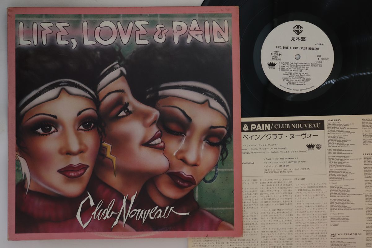 LP Club Nouveau Life, Love & Pain P13484PROMO WARNER BROS プロモ /00260_画像1