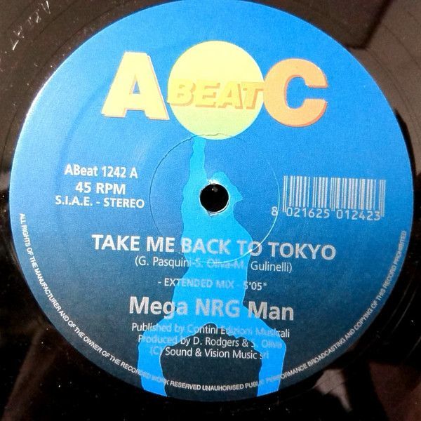 伊12 Mega NRG Man Take Me Back To Tokyo / Rebel Rebel ABEAT1242 A.Beat-C. /00250_画像1