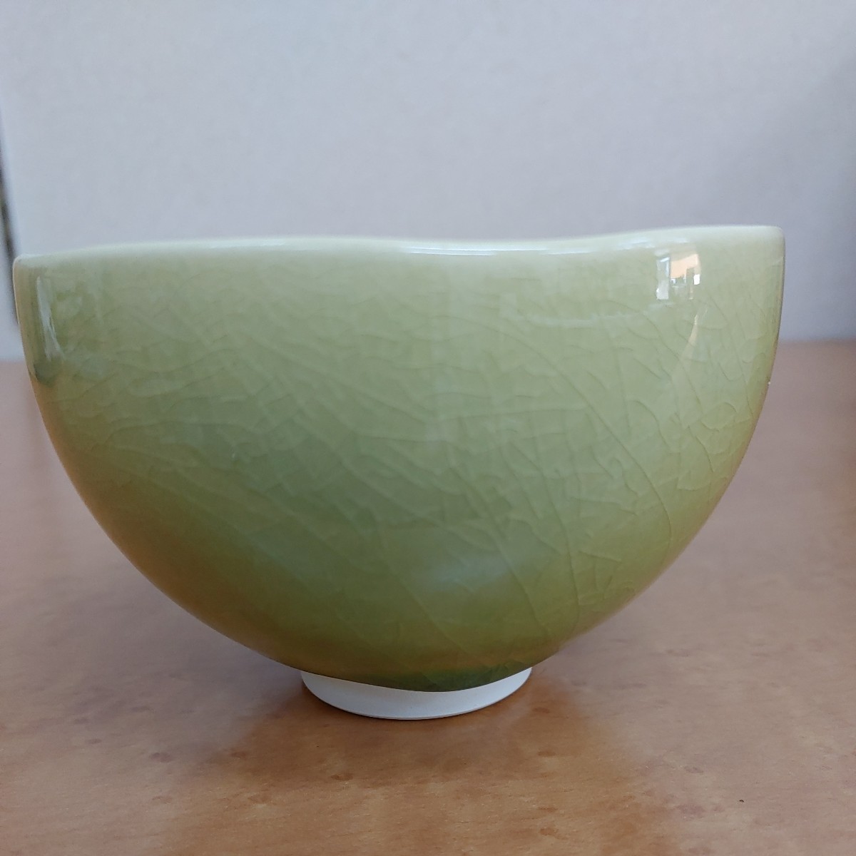【kawaii 茶道具 新品】新井京華 茶碗 掛分 色絵 竹林に雀 春の茶道具 抹茶碗 6