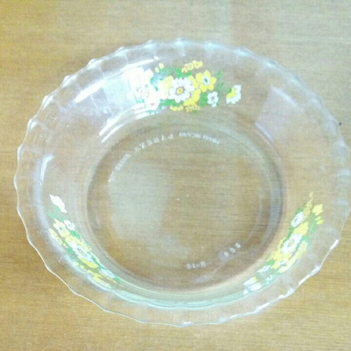 昭和レトロ オールドパイレックス 花柄 グラタン皿
