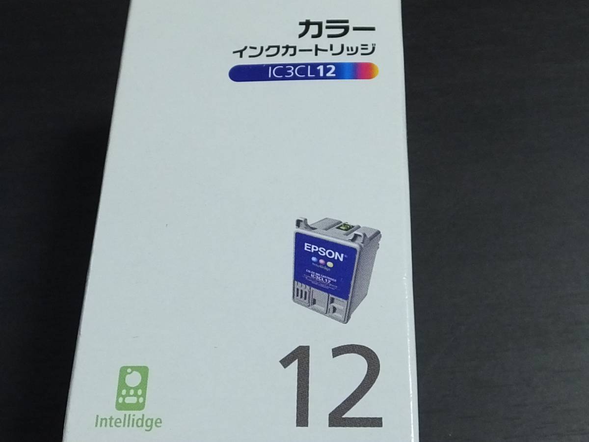 ◆エプソン　純正　プリンターインク　IC3CL12　カートリッジ　未使用_画像2