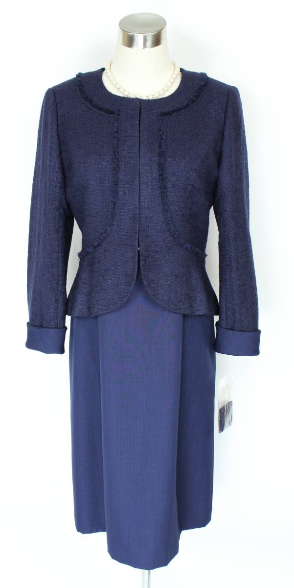  new goods Tokyo sowa-ru ensemble suit 9 number navy blue navy wedding graduation ceremony go in . type lady's setup jacket dress One-piece 