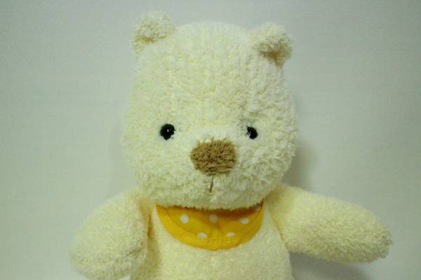 G9★ぬいぐるみ★NAO'S stuff　BABY BEAR　くま　イエロー◆21cm_画像1