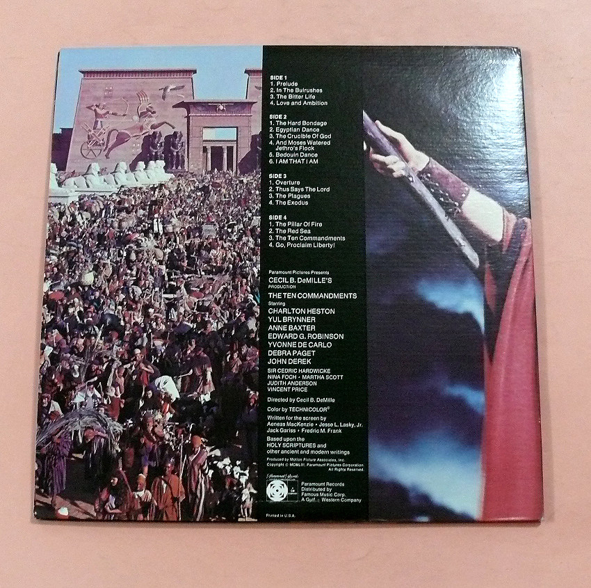 LPレコード/海外盤「十戒」オリジナルサウンドトラック_画像4