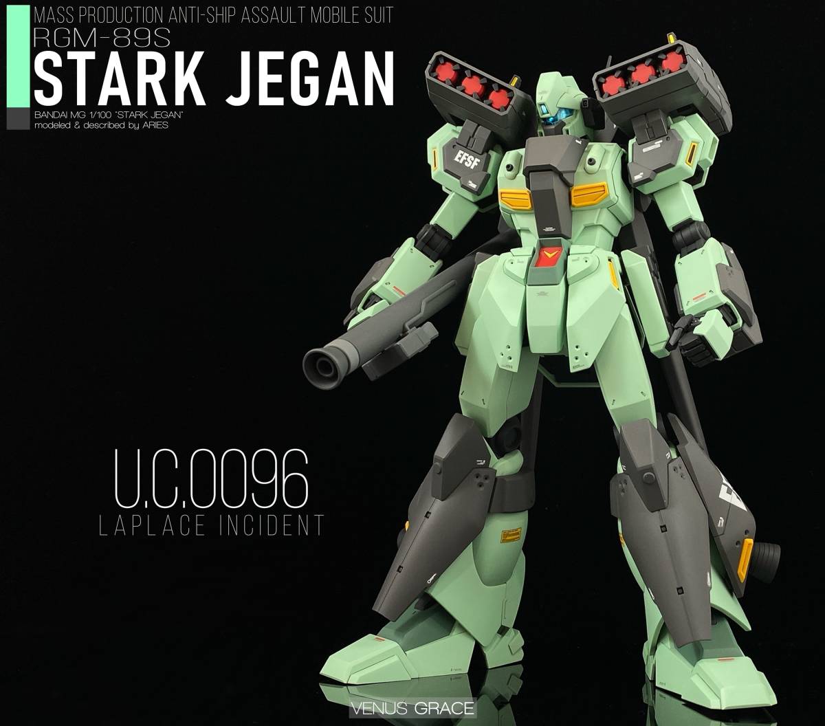 MG スタークジェガン 改修塗装済み完成品 プレミアムバンダイ ガンプラ マスターグレード MG スタークジェガン 改修塗装済み完成品 プレミアムバンダイ ガンプラ マスターグレード