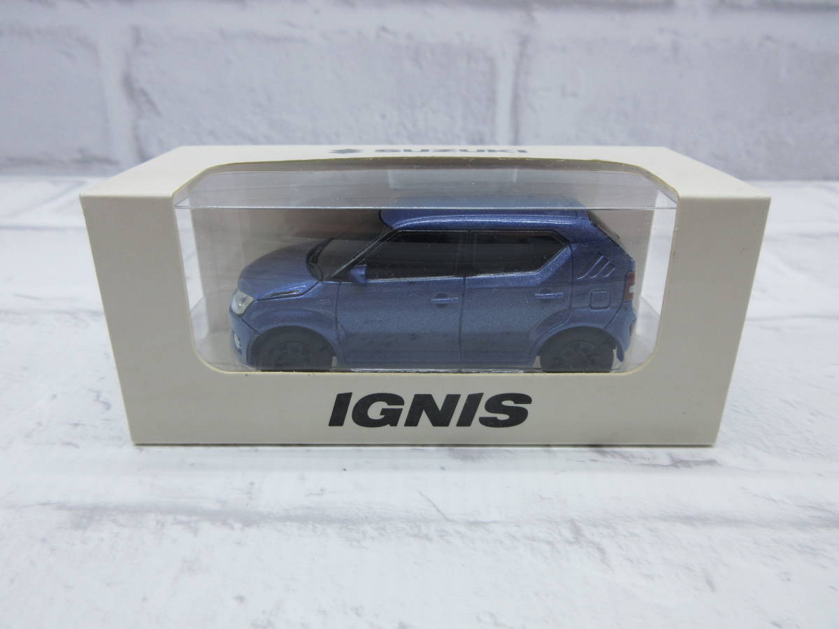 ミニカー　プルバックカー　イグニス　IGNIS　スズキ　SUZUKI　ブルーメタリック　非売品_画像1