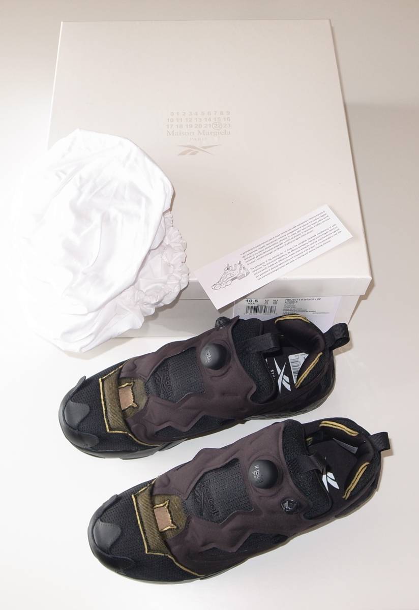 maison margiela × Reebok マルジェラ ポンプフューリー black 28.5cm_画像3