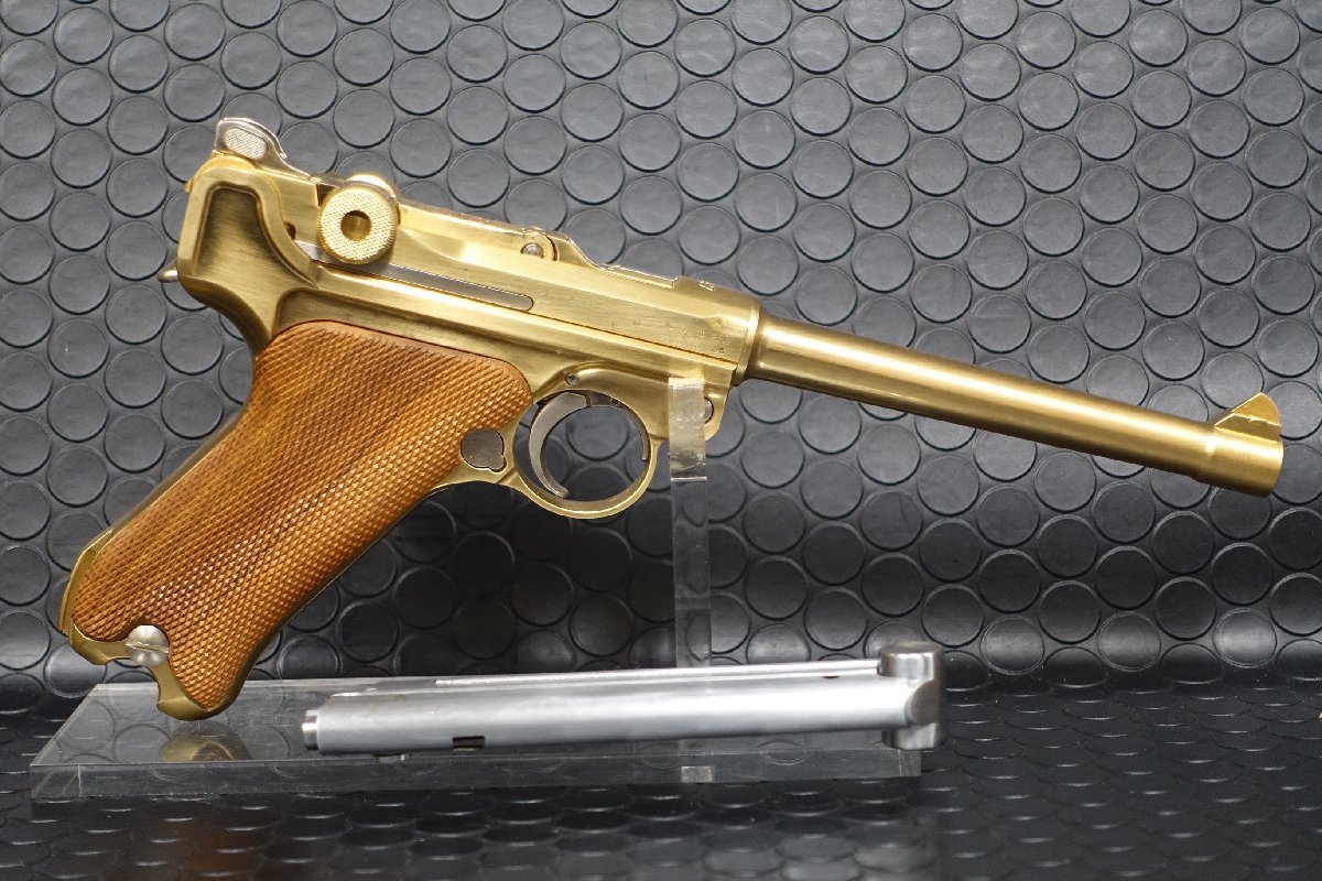 マルシン　ルガー　P08　6インチ　木製グリップ付　SMG金属モデル_画像2