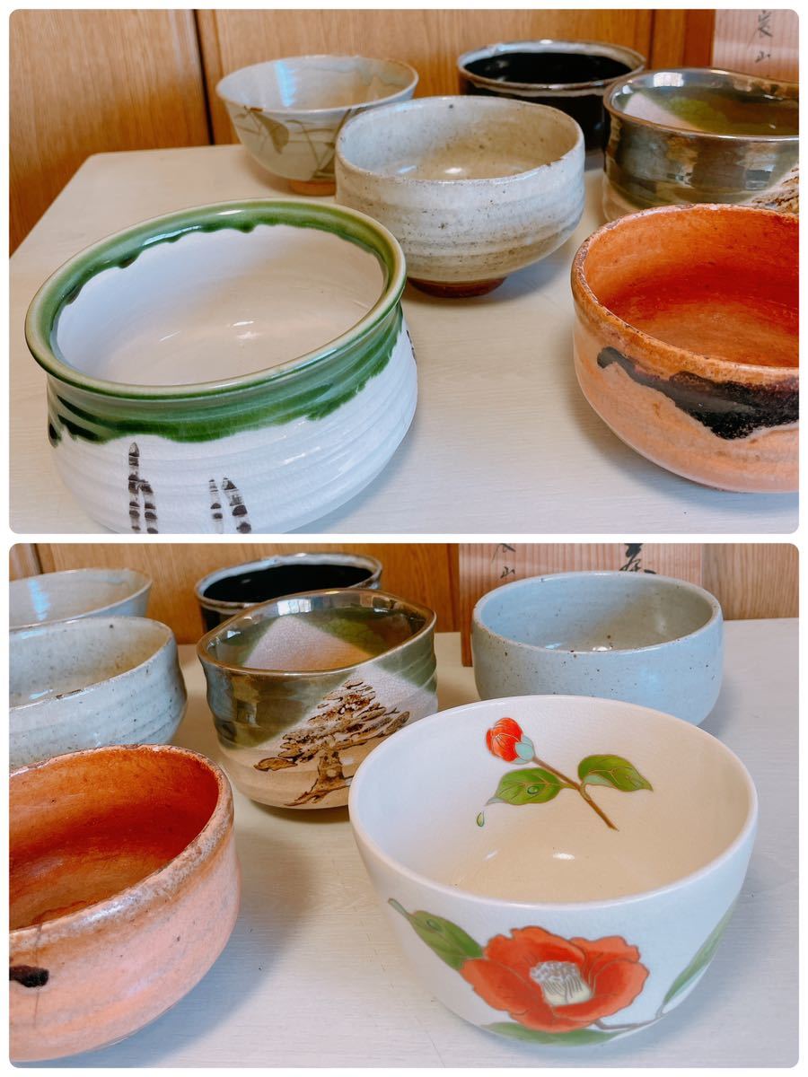 茶道具 抹茶茶碗 煎茶茶碗 陶器 陶芸 九谷焼 志野焼 美濃焼 まとめ売り