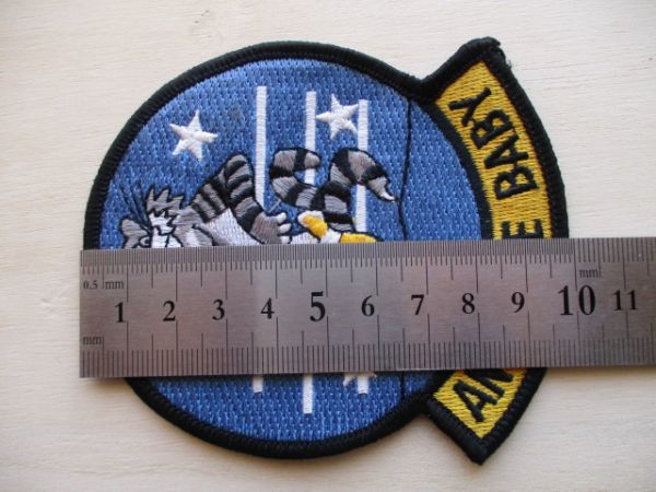 【送料無料】アメリカ海軍 F-14 ANYTIME BABYトムキャットTOM CATパッチ刺繍ワッペン/PATCHネコ戦闘機TOMCAT攻撃戦隊USN米軍NAVY雄猫 M53_画像9