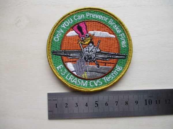 【送料無料】E-3 LRASM CVS Testing Only YOU Can Prevent Brake Firesパッチ ッペン/patch戦闘機 海軍パイロット長距離対艦ミサイル M73_画像8