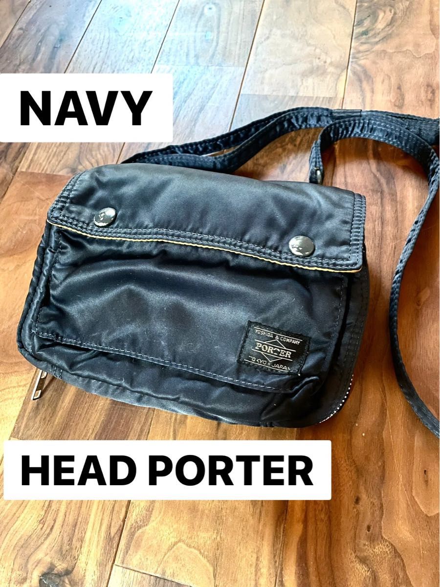 HEAD PORTER タンカーショルダーバッグ ネイビー-