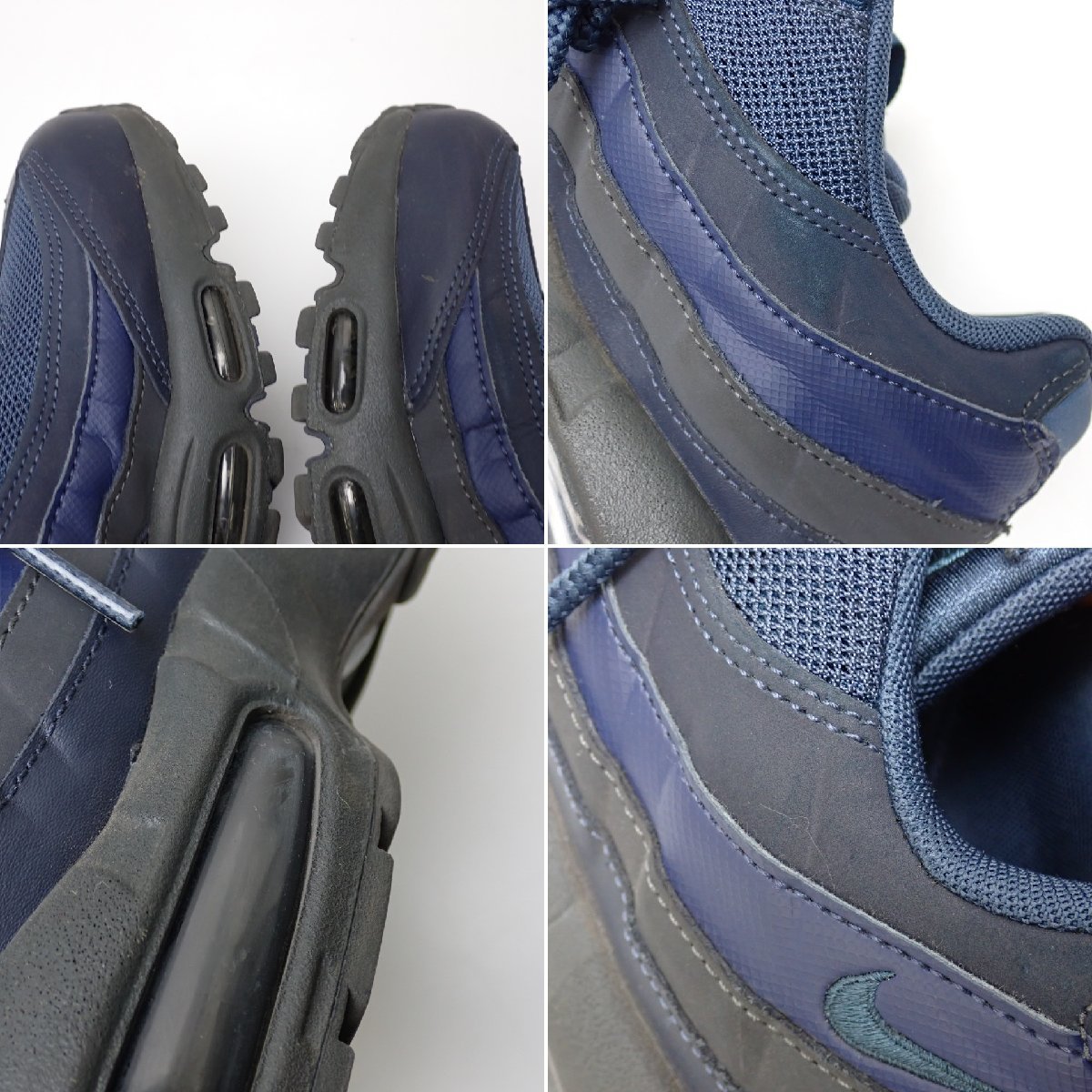 ■NIKE/ナイキ AIR MAX/エアマックス 95 ESSENTIAL スニーカー メンズ26.5cm/ネイビー系/749766-400&1859100007の画像8