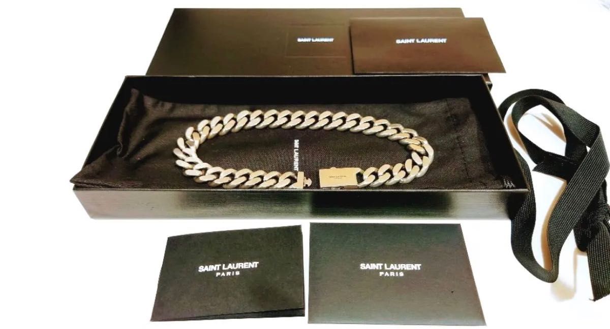 mgdpAw様専用・SAINT LAURENT メタルカーブチェーンネックレス