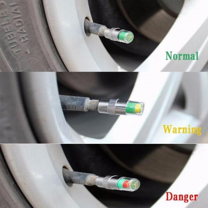 4 piece set! easy installation! tire. empty atmospheric pressure . usually monitoring air check valve(bulb) alert tire valve cap analogue empty atmospheric pressure sensor 