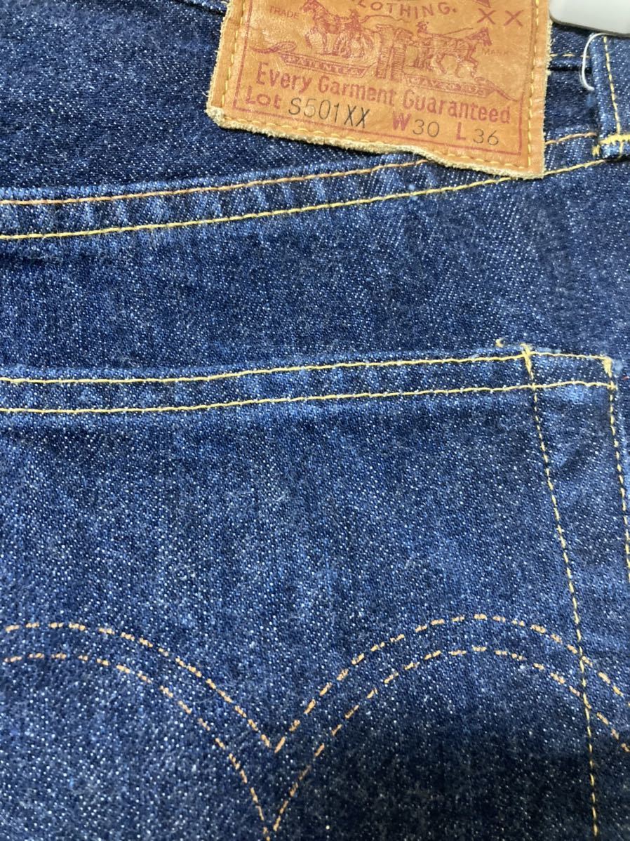 リーバイス S501XX 大戦モデル 米国製 ボタン裏555 月桂樹ボタン Levi
