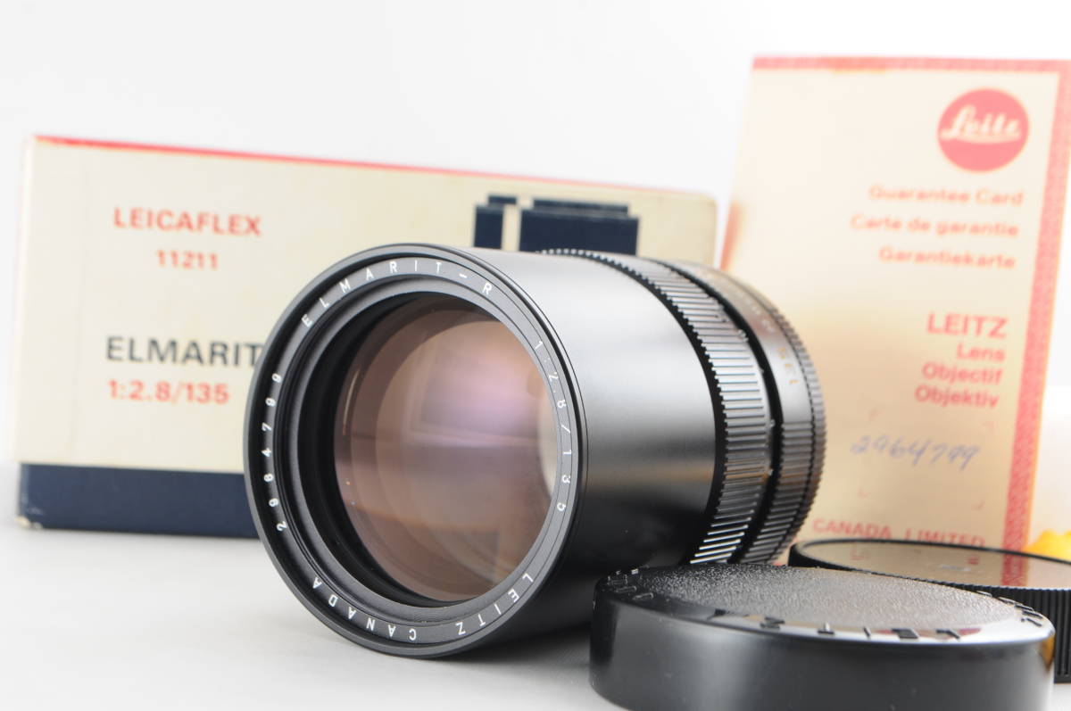 ☆美品☆ Leica ライカ ELMARIT-R 135mm F2.8 3カム 元箱 付属品満載