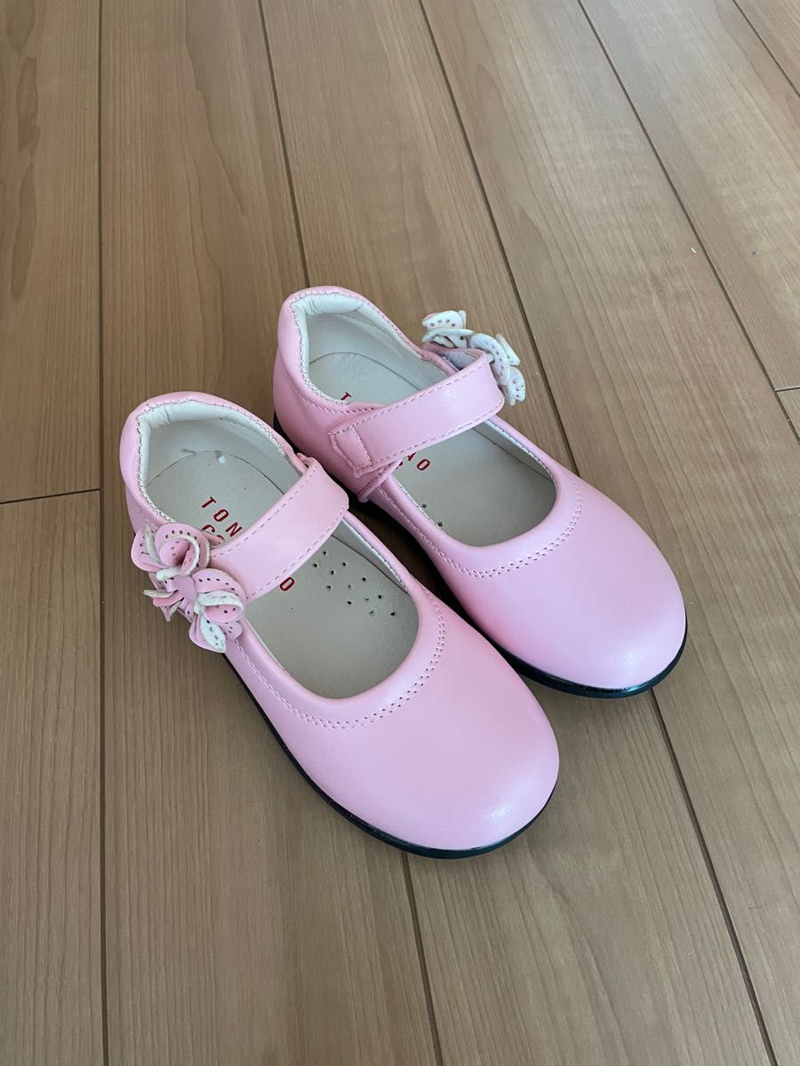 フォーマル靴　ピンク　19cm