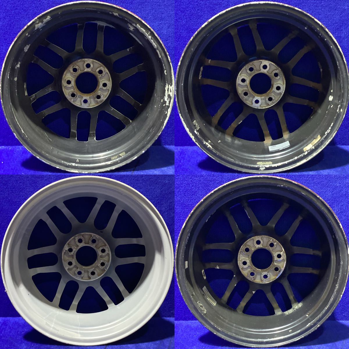 現状品 ジャンク出品 WORK RSβ 15インチホイール 15x6JJ/オフセット+36/PCD100-4H 4本セット