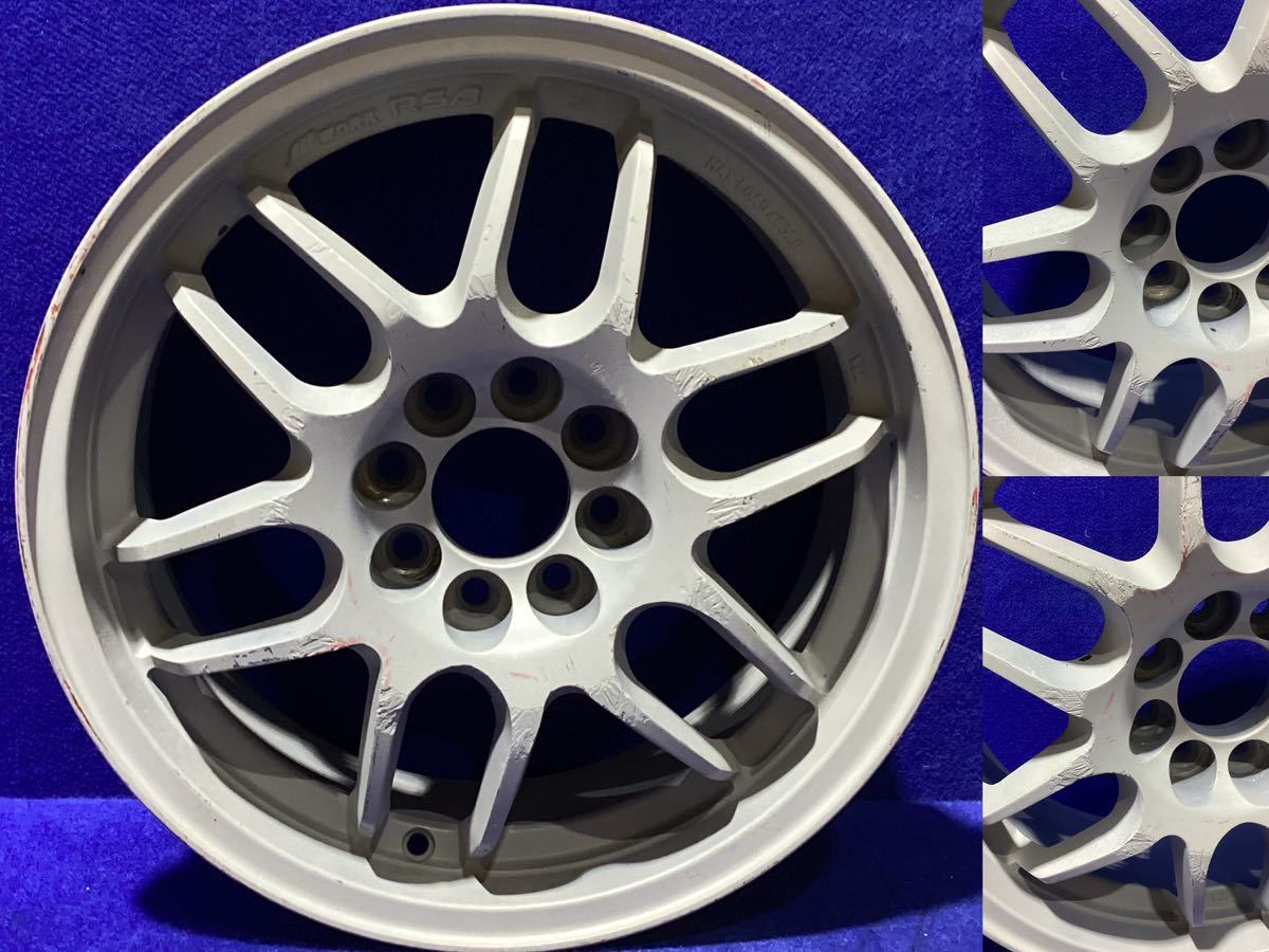 現状品 ジャンク出品 WORK RSβ 15インチホイール 15x6JJ/オフセット+36/PCD100-4H 4本セット