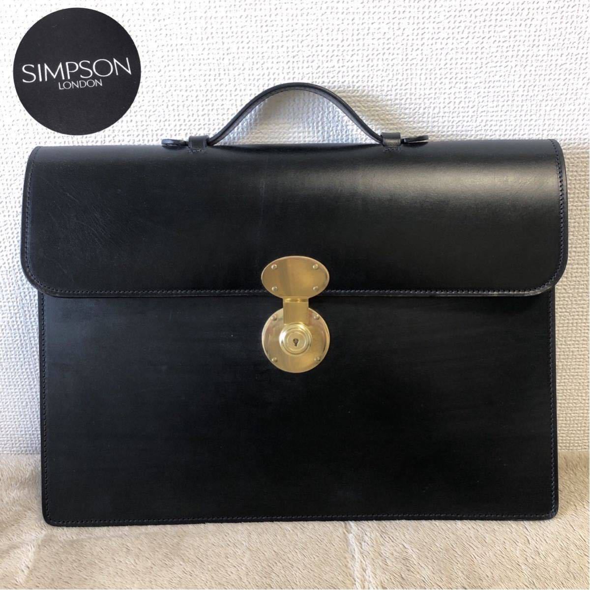 高級 美品 SIMPSON LONDON シンプソンロンドン ビジネスバッグ 高級 美品 SIMPSON LONDON シンプソンロンドン ビジネスバッグ