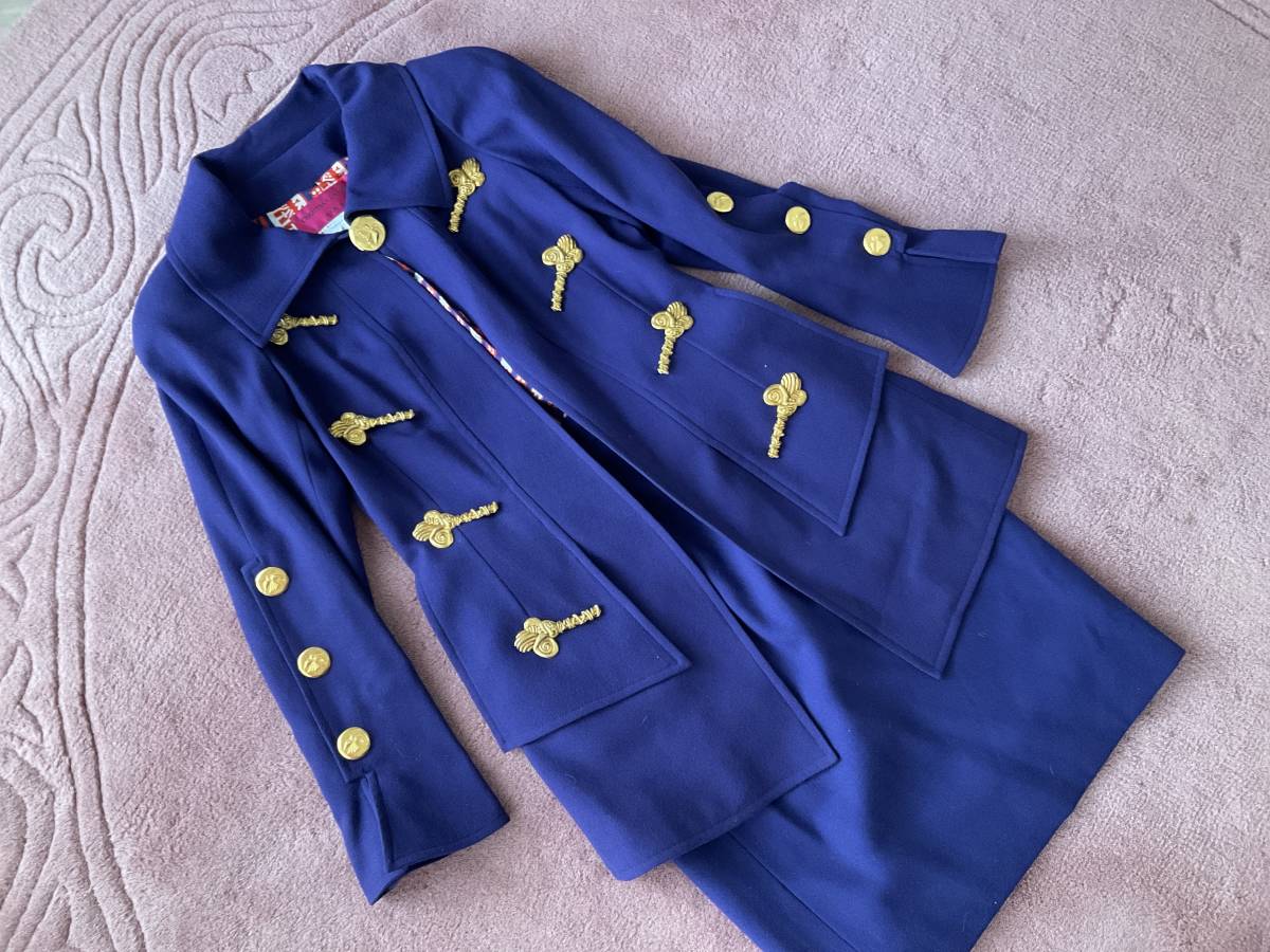  Christian Lacroix Christian Lacroix костюм длинный жакет, юбка, брюки темно-синий 