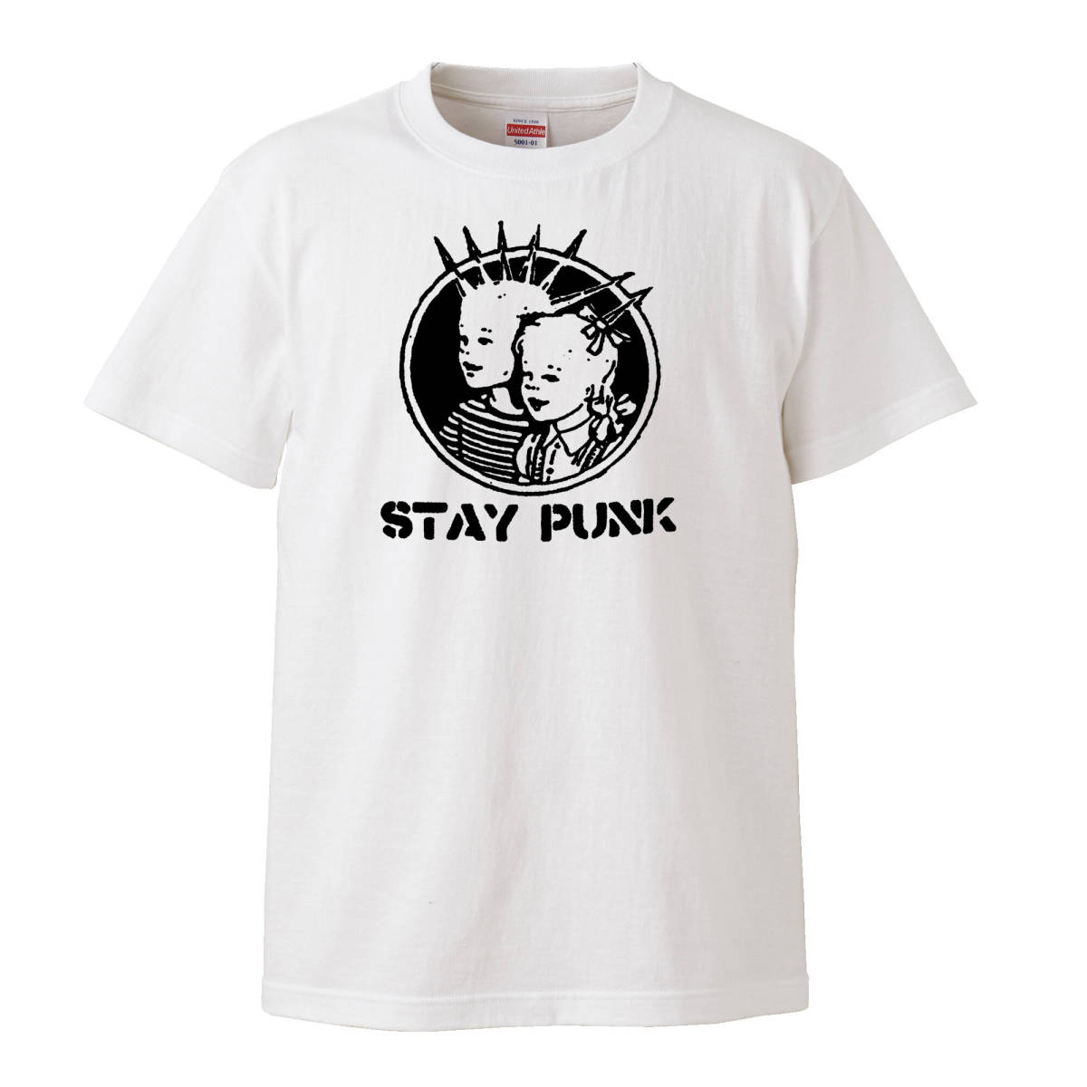 【Lサイズ Tシャツ】STAY PUNK パンク 70s LP CD レコード 甲本ヒロト バンド 7inch ハードコア_画像1