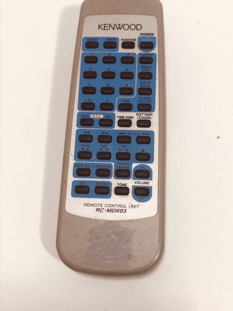 [ Kenwood remote control DL21] free shipping operation guarantee RC-MDX03 MDX-F3 for 