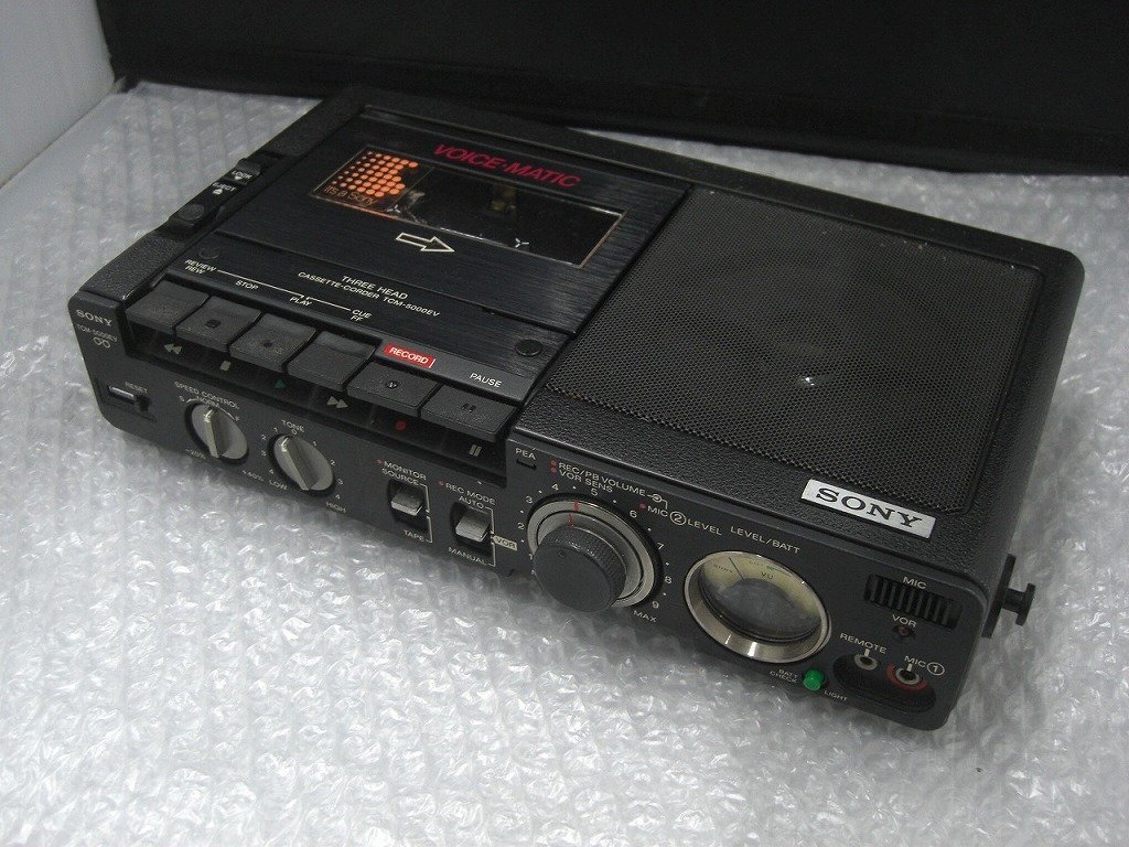 玄関先迄納品 SONY レトロ 動作品 TCM-1390カセットテープレコーダー