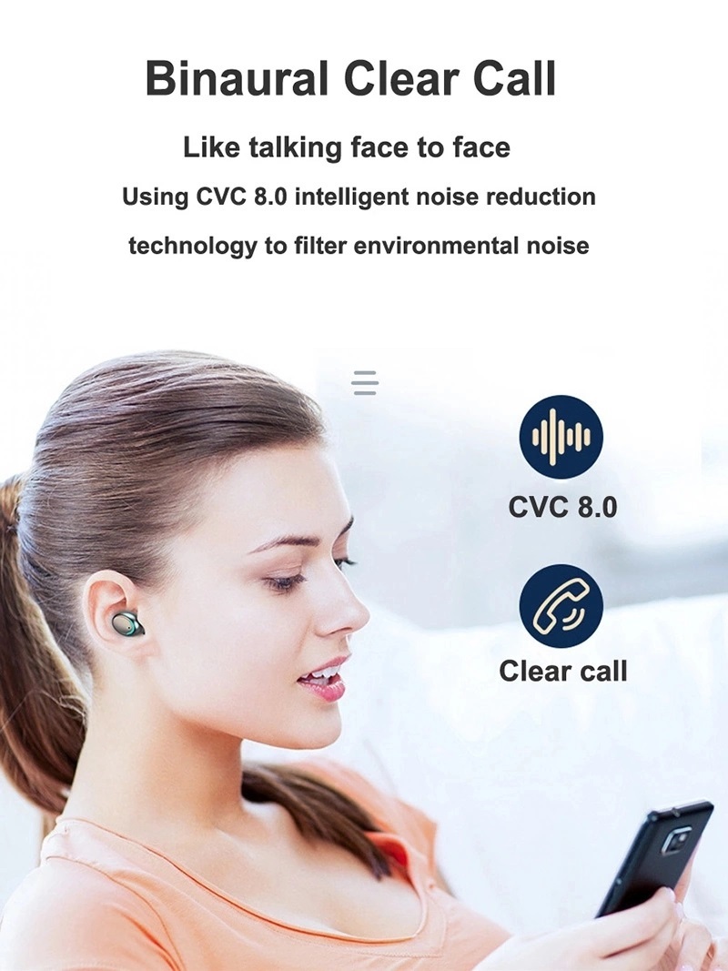 ★2023最新★新品 ワイヤレスイヤホン Bluetooth 5.1+EDR イヤホン Hi-Fi 防水 マイク モバイルバッテリー_画像5