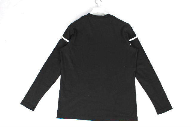 22SS 新品未使用 モンクレール ワッペン ビッグロゴ オーバーサイズ ロングTシャツ ブラック 黒 [S/M相当] メンズ ロンT Tシャツ P2321の画像3