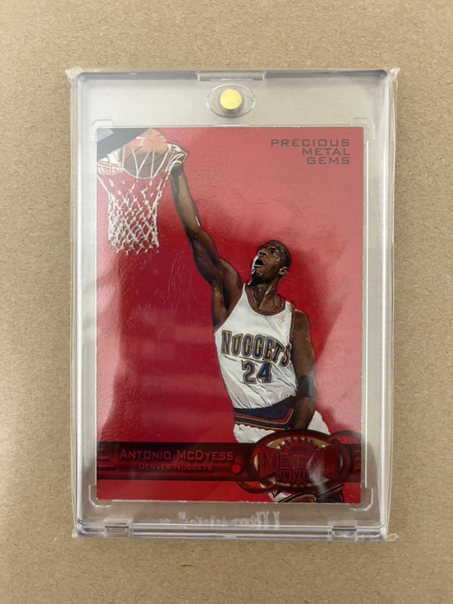 超激レア！ 美品！ Antonio McDyess 1997-98 skybox Metal precious metal game /100 PMG マクダイス jordan kobe lebron panini donruss_画像2