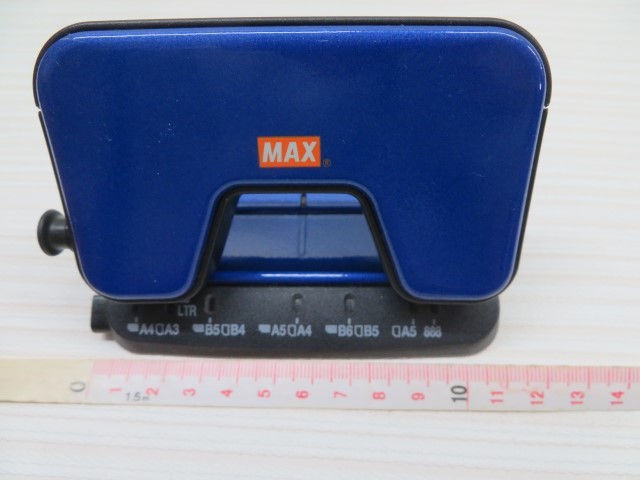 *MAX DP-15T канцелярские принадлежности pauchi дырокол скуба средний пустой лезвие сверление дырокол голубой USED 65822*!!