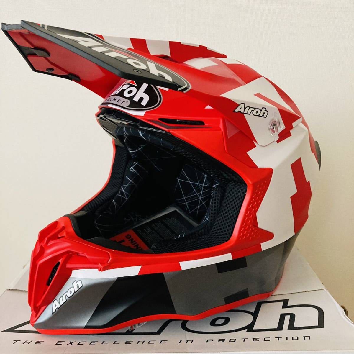 早い者勝ち!! Airoh twist 2.0 サイズL FRAME RED MATT ショウエイ SHOEI VFX FOX アイロー  オフロードヘルメット